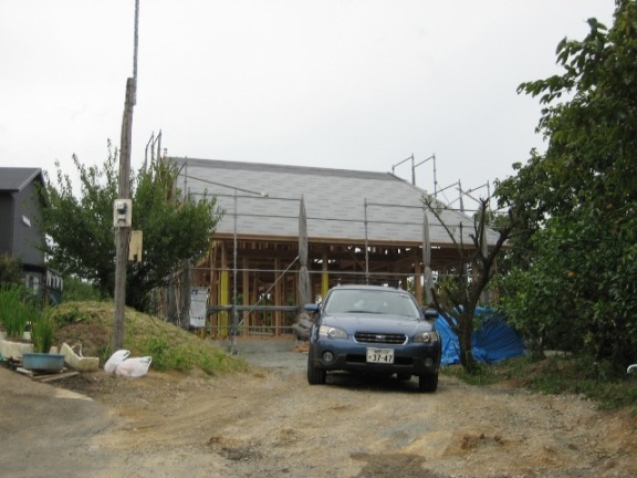 赤間の家　上棟式