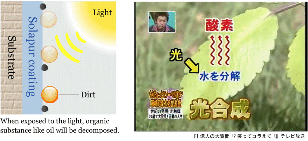 酸化分解のイメージ図